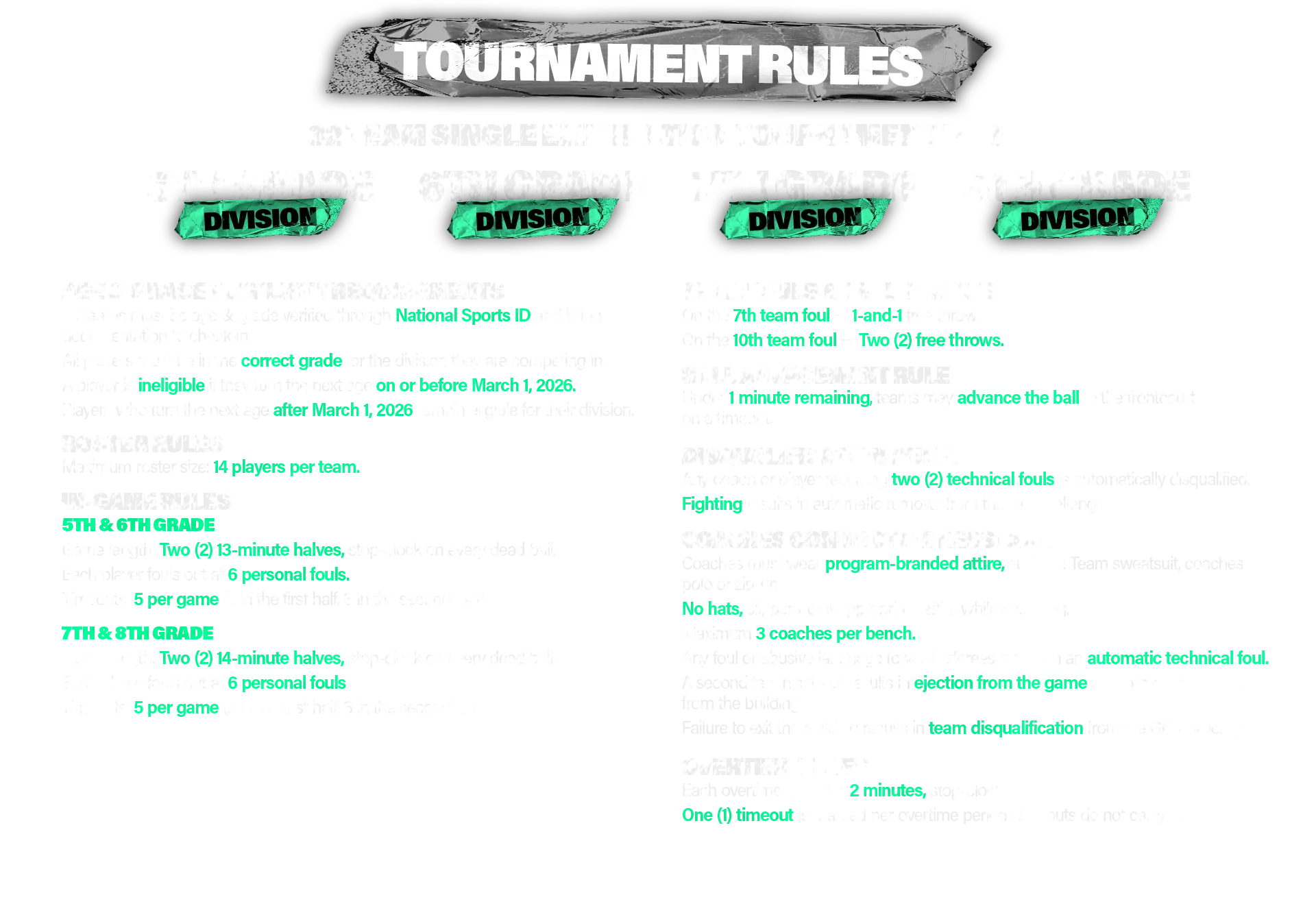 Tournament Rules